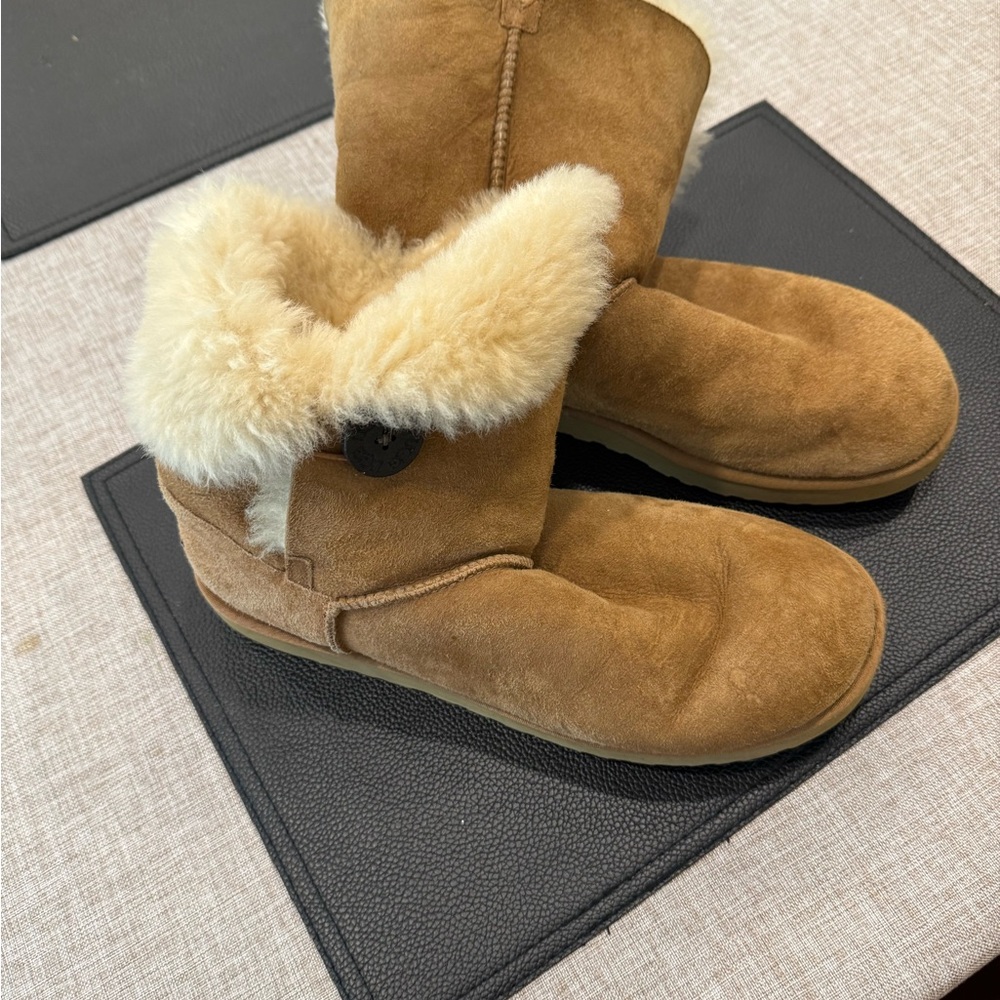 UGG Bailey Button Suede Boots